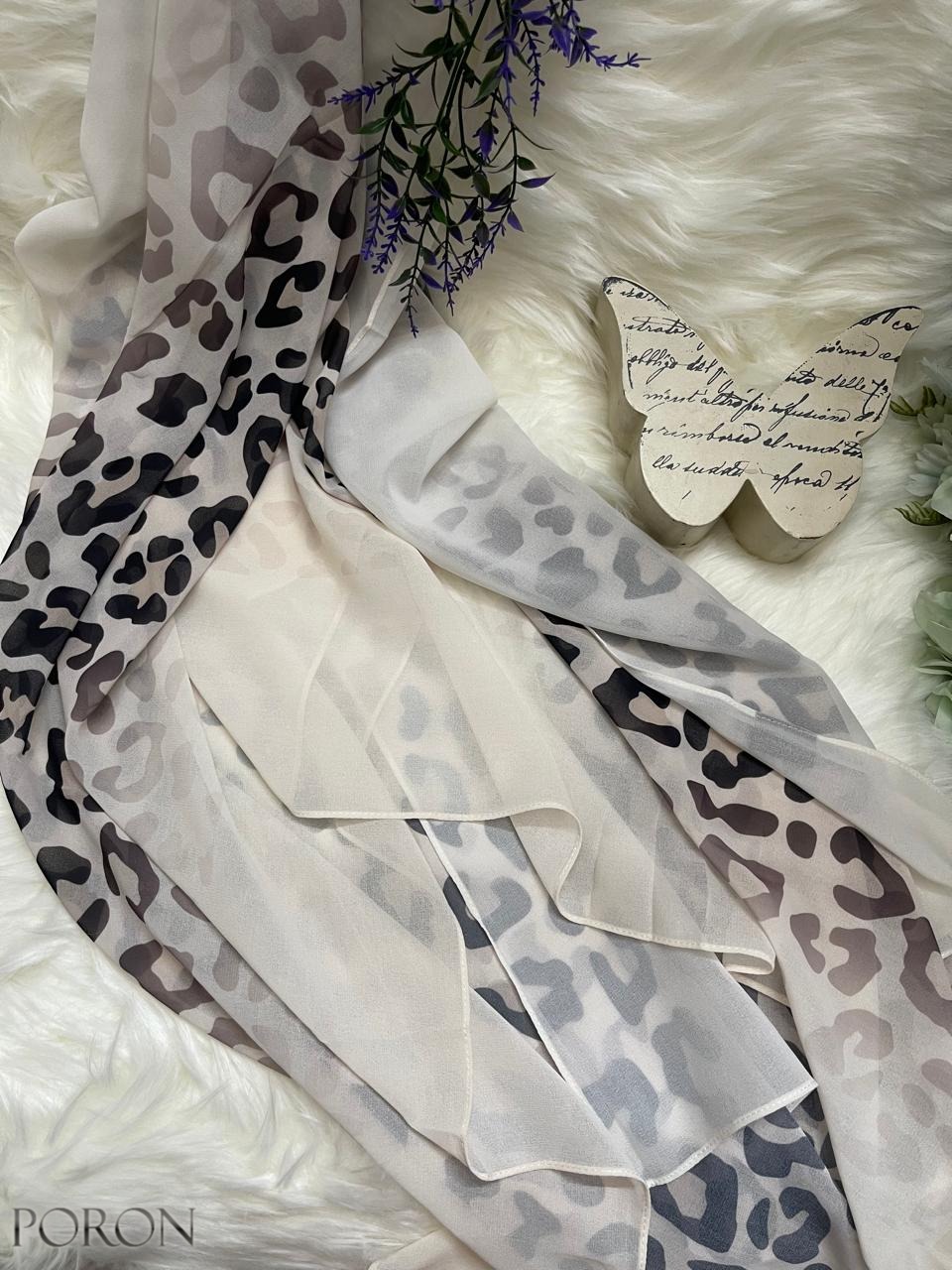 Thumbnail of Diamond Crepe - Leopard Print