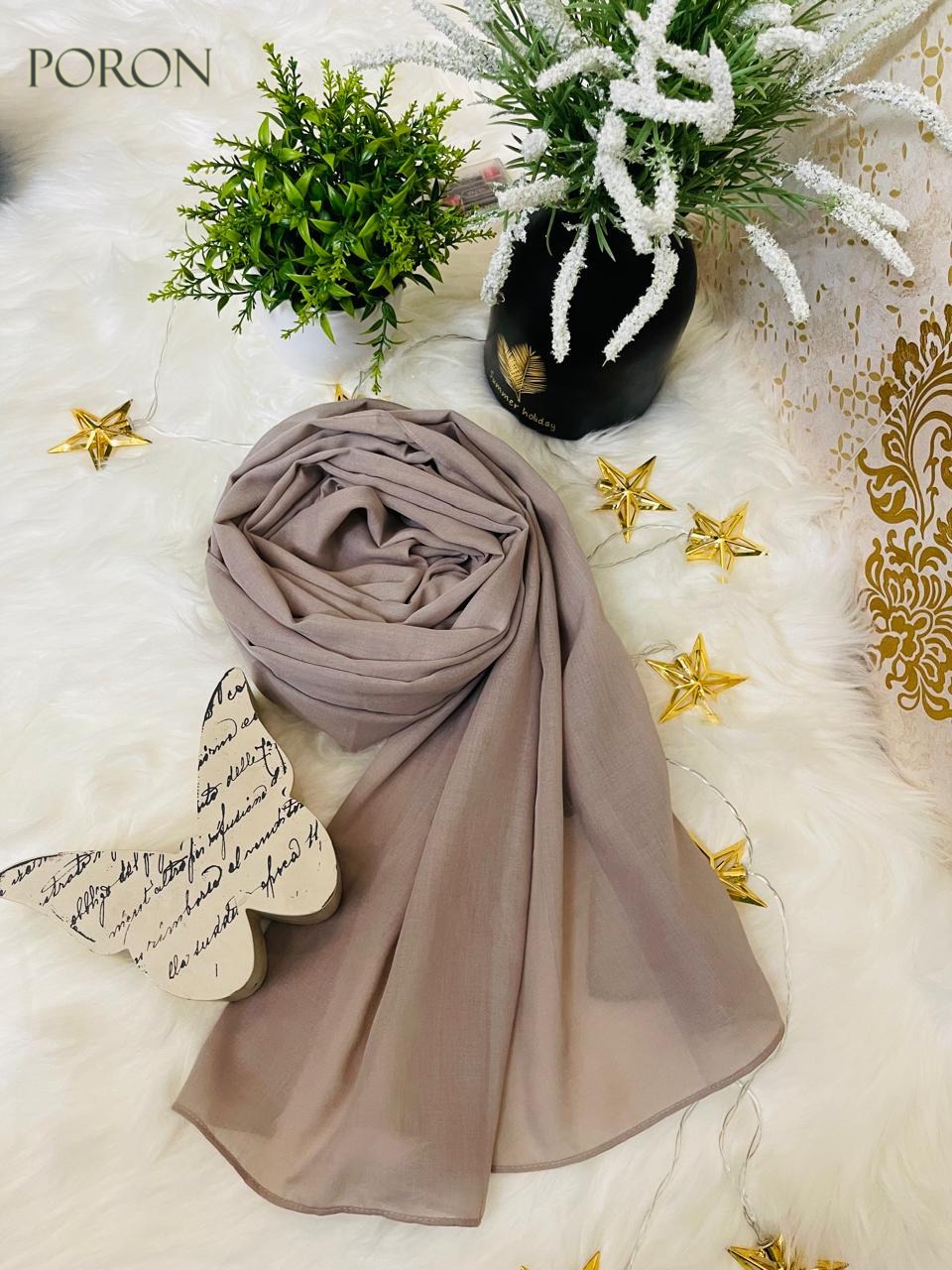 Thumbnail of Layali Japanese Cotton Hijab – Breathable, Soft & Everyday Comfortable