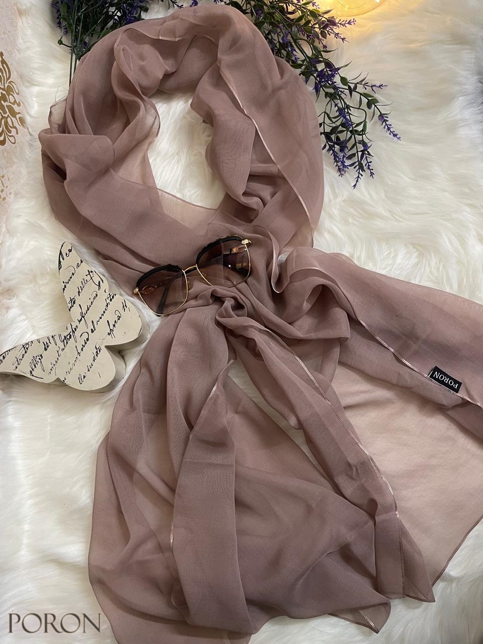 Thumbnail of Sahara Japanese Silk Cotton Hijab – Lace Stitched, Occasion-Ready